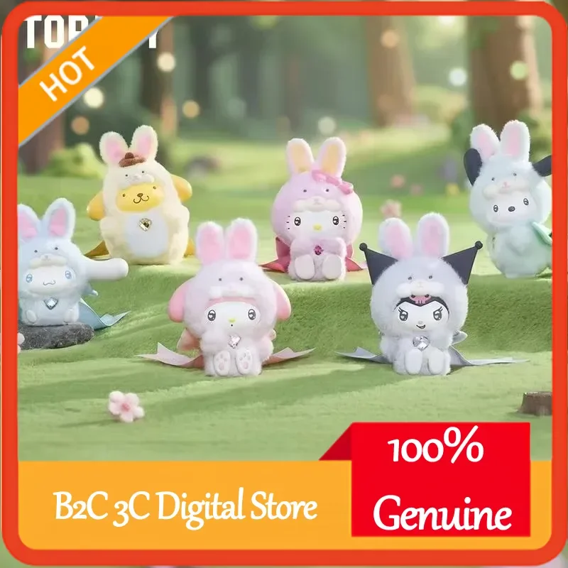 

TopToy Sanrio Diamond Rabbit Baby Series виниловая кукла слепая коробка Kawaii Kuromi модный коллекционный сюрприз для детей подарки на день рождения