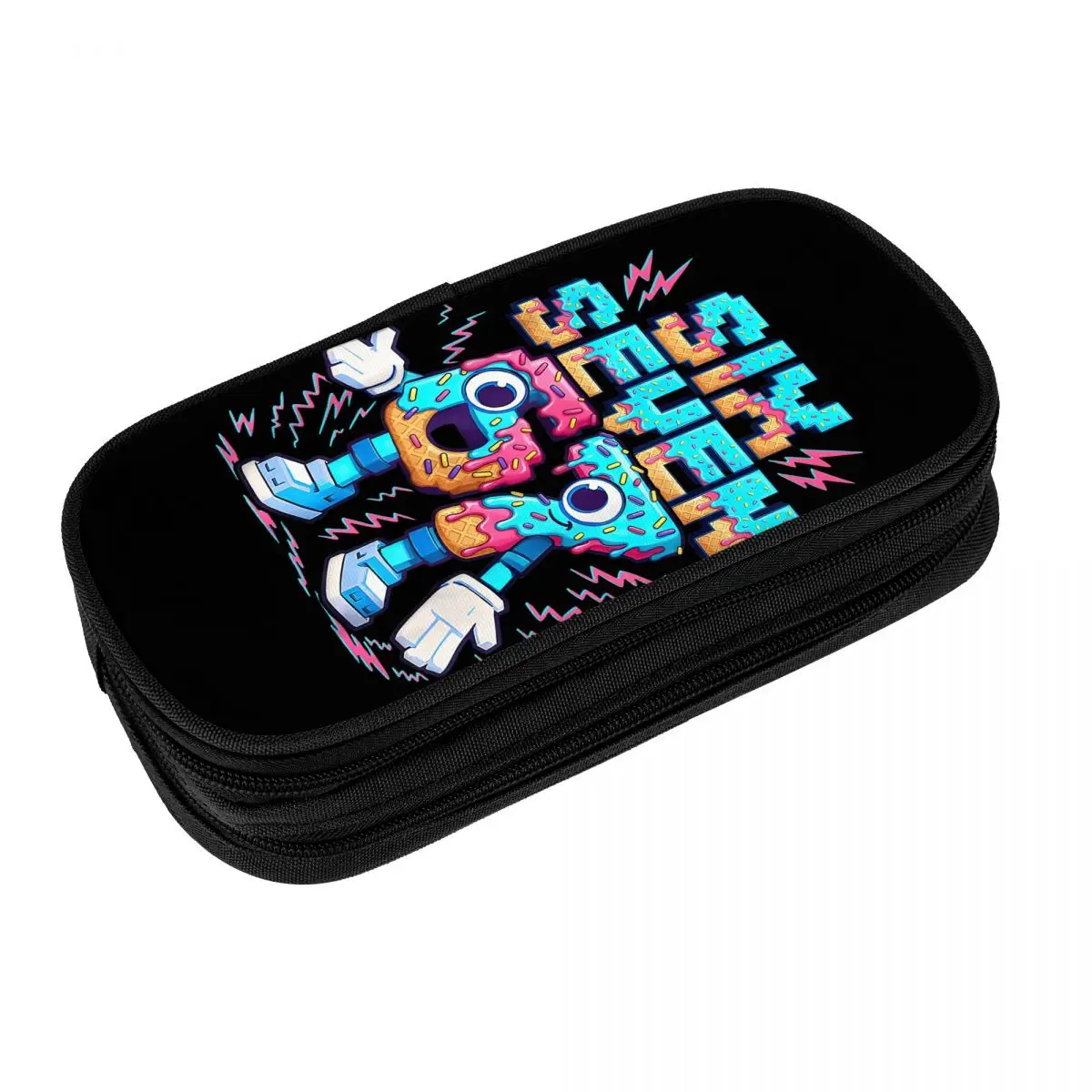 67 ستة سبعة 6-7 - مضحك الإيطالية Brainrot الآيس كريم بالتنقيط مقلمة صندوق رصاص فتاة مدرسة مقلمة منظم قرطاسية