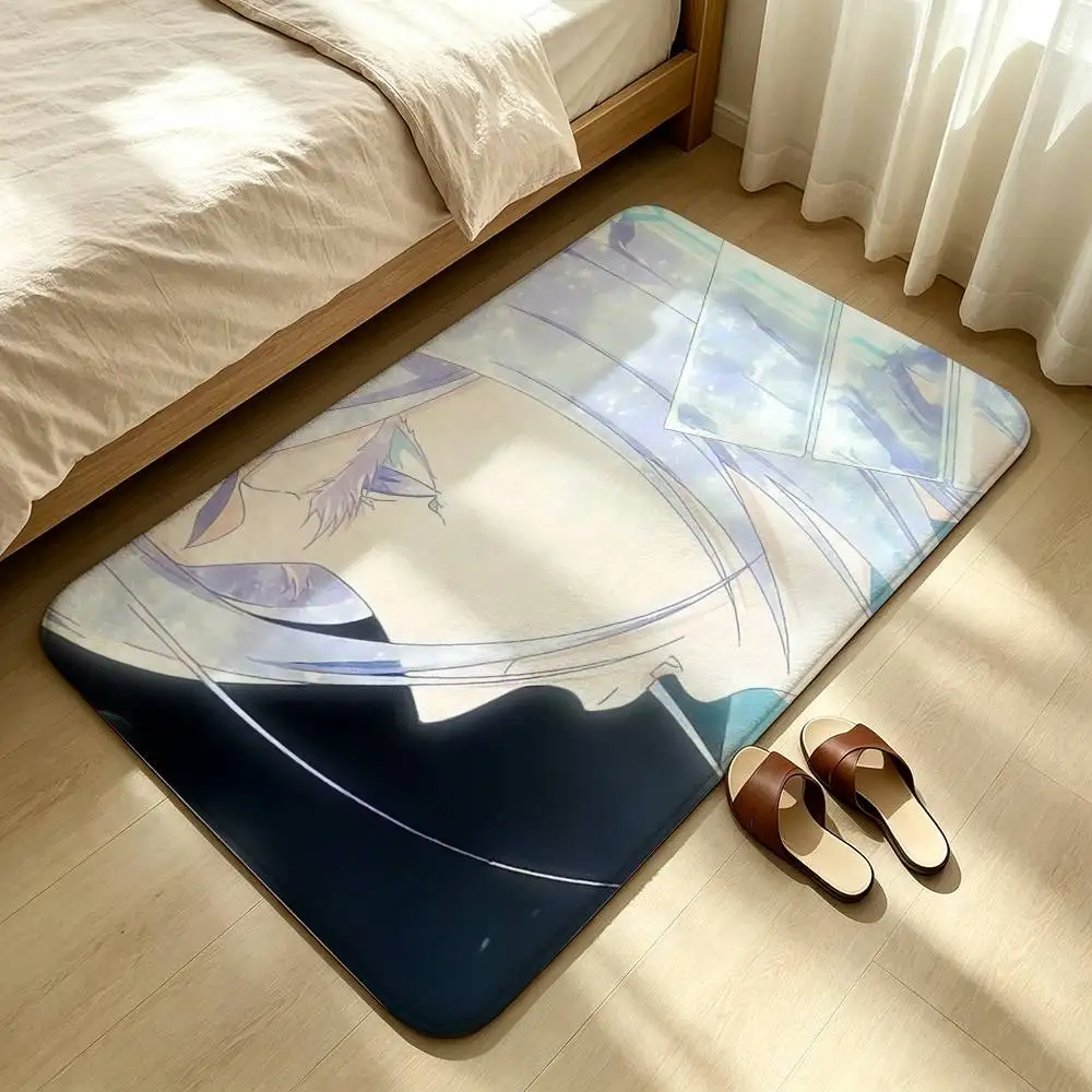 Hakka no Togame  Rukia Kuchiki Bleach Shower Room Absorbent Small Floor Mat Soft Comfortable Decorative Foot Mat
