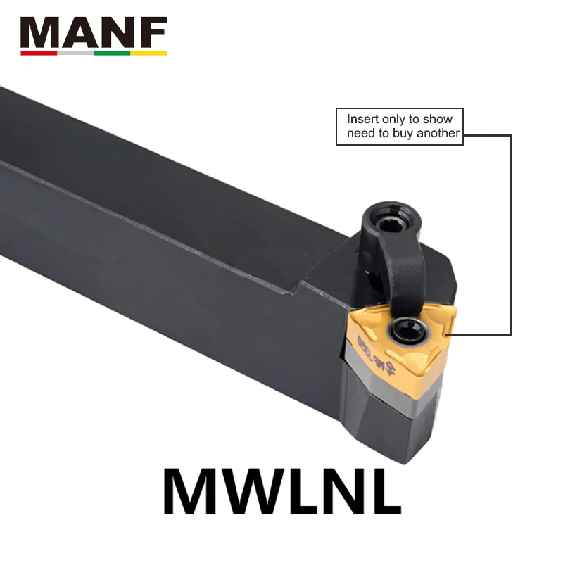 Manf MWLNR-2020K08 16mm torneamento externo ferramenta titular inserções de carboneto torno usinagem ferramentas de corte torno haste centro vivo indust