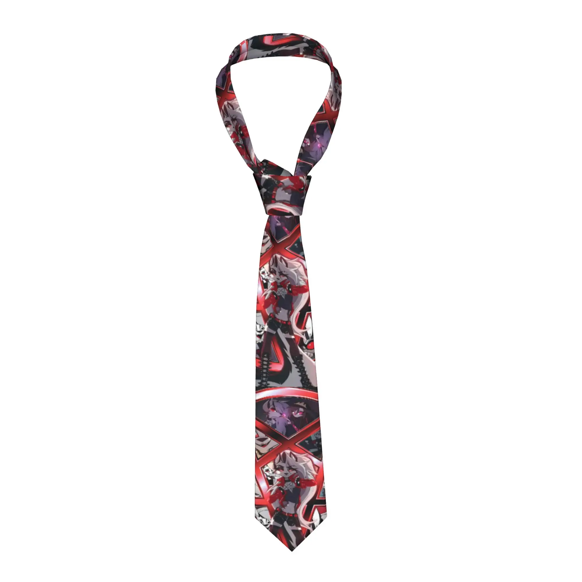 Corbata Helluva Boss Loona, corbatas divertidas y bonitas para hombre, corbata de ocio de gran calidad, accesorios de corbata personalizados DIY