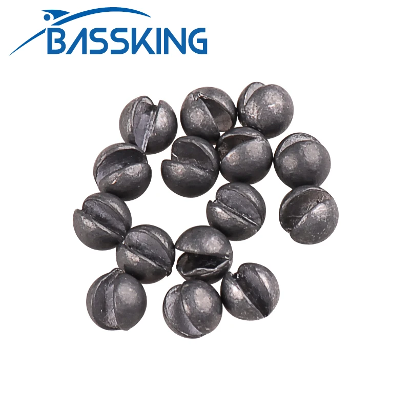 BASSKING 38pcs/Box Fishing Egg Bullet Rig Sinkers 0.6g,1g,1.5g,1.8g Lead Weight Split Shot Box Fishing Accessories Tools Tackle