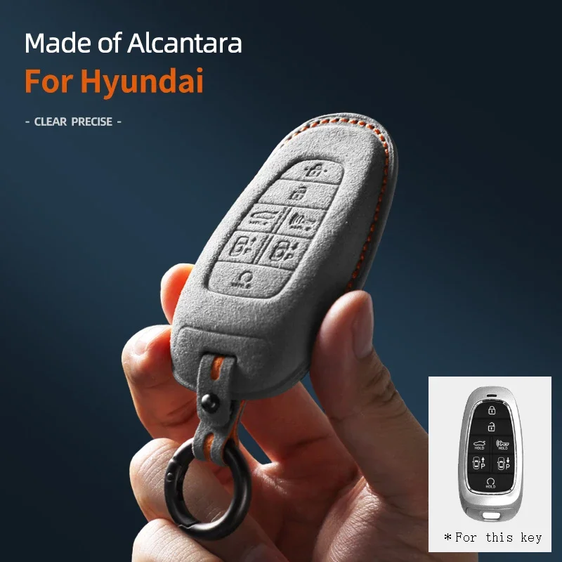 For Hyundai Sonata Nexo DN8 Santa Fe TM Tucson NX4 Staria Ioniq 2020 2023 Car Key Case Remote Cover Shell Keychain Protectors
