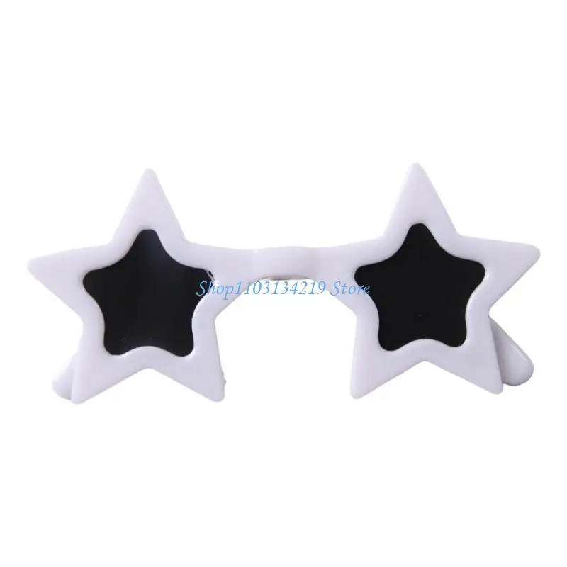 N5KC Star Frame Costume Sun Glasses, Plastic Party Photo Accessory, 8 X 4Cm, Sunglasses for Birthday Theme Party Wear