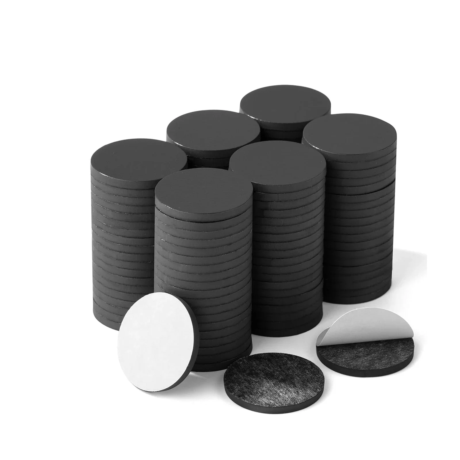 صفائح مغناطيسية 20/25/30/35 نقاط مغناطيسية مستديرة ذاتية اللصق مغناطيس القرص المطاط المستدير ورقة مغناطيسية ناعمة لتقوم بها بنفسك ديكور الثلاجة الحرفية