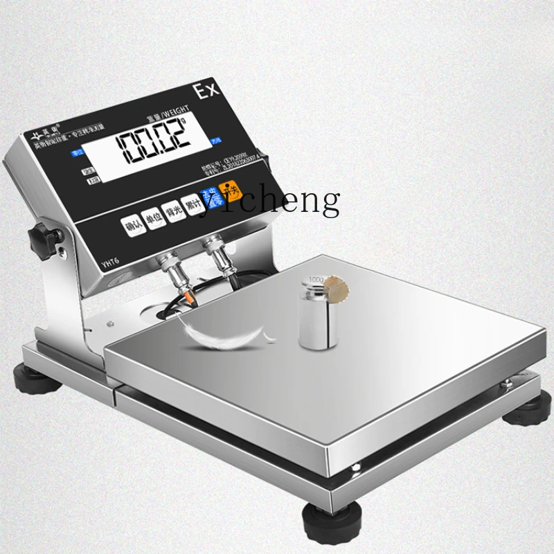 Tqh Electronic Balance Electronic Scale Stainless Steel Industrial Explosion-Proof Precision Electronic Platform Scale