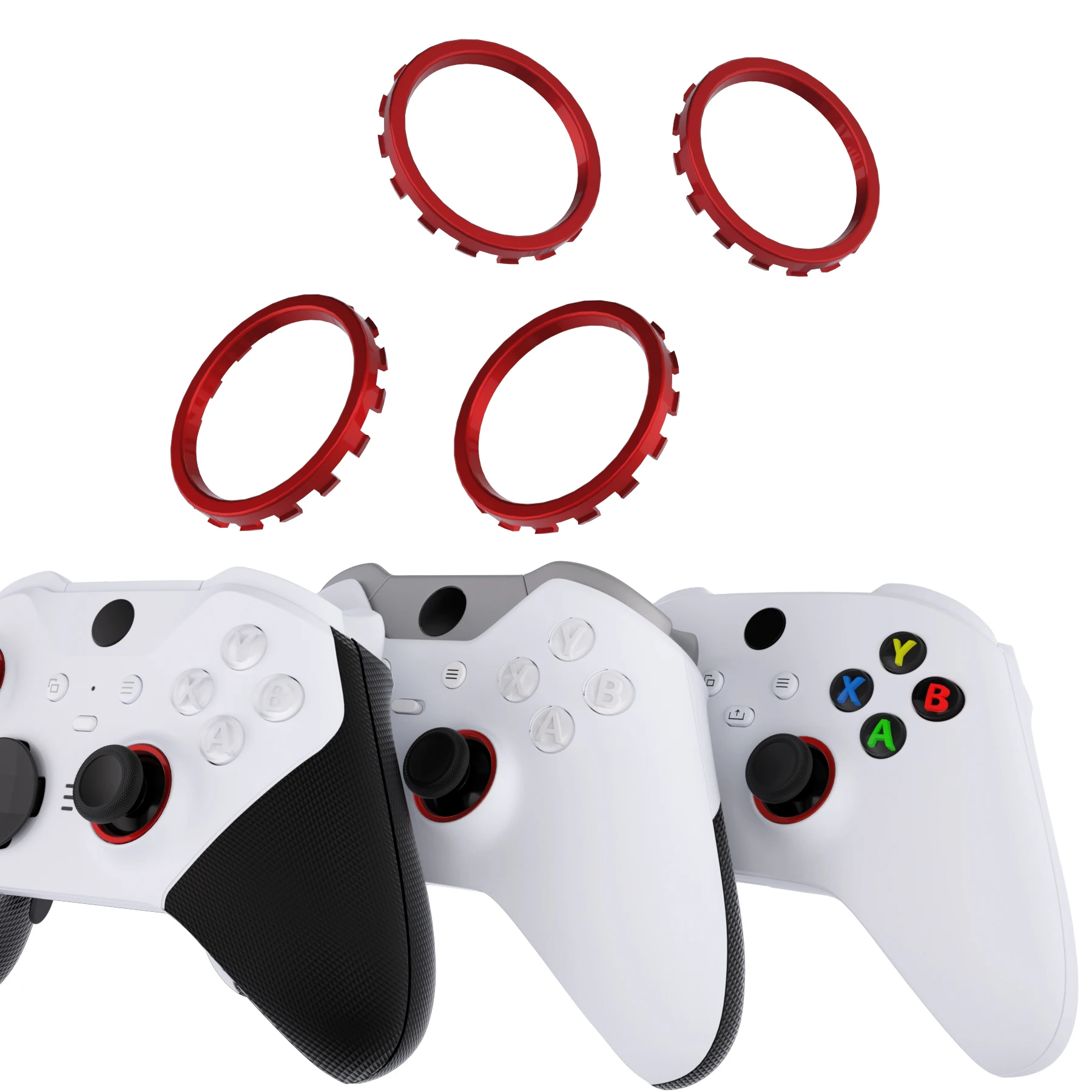 eXtremeRate Accent Rings for Xbox Elite Series 2 Core & Elite Series 2 & One Elite, for Xbox Series X/S Controller - Chrome Gold - view 6