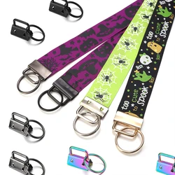 10pcs Hardware Wristlet Keychain Split Loop Wrist Cotton Tail Clip  Leather Clip Foldover Connectors Supplies
