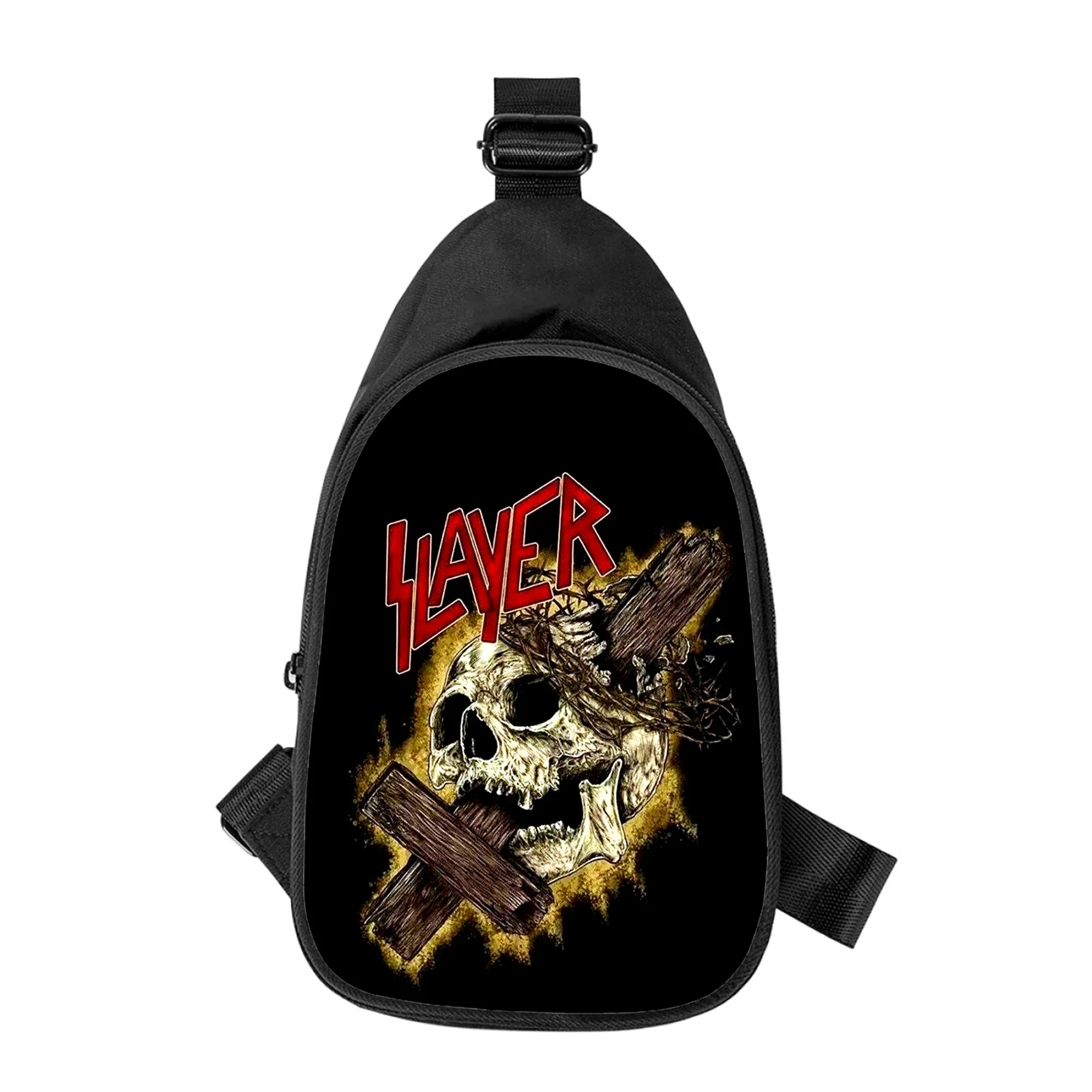 Sac de poitrine en métal imprimé 3D pour hommes et femmes, Slayer Thrash, sac à bandoulière alertes onal, sac de taille pour mari, sac de poitrine pour homme, initié à l'école, nouveau