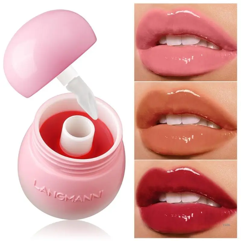 Cartoon Pilz Lip Gloss Lippenstift Cremige Gelee Lip Glasur Flüssiger Lippenstift Wasserdicht Dauerhafte Make-Up Kosmetik