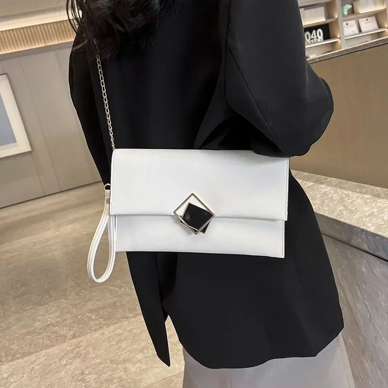 Creative Designer Handbag for Women\'s Trend New Envelope Mobile Bag Large Capacity Chain Handheld One Shoulder Crossbody Bag