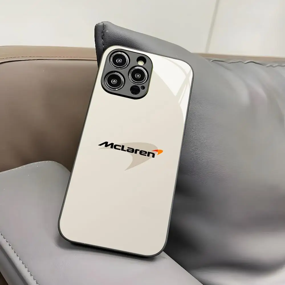 SuperCar M-McLarenS Phone Case for Iphone 17 Air 16 15 14 12 11 13 Pro Max Mini X Xr Xs Puls Black Glass Cover view 6