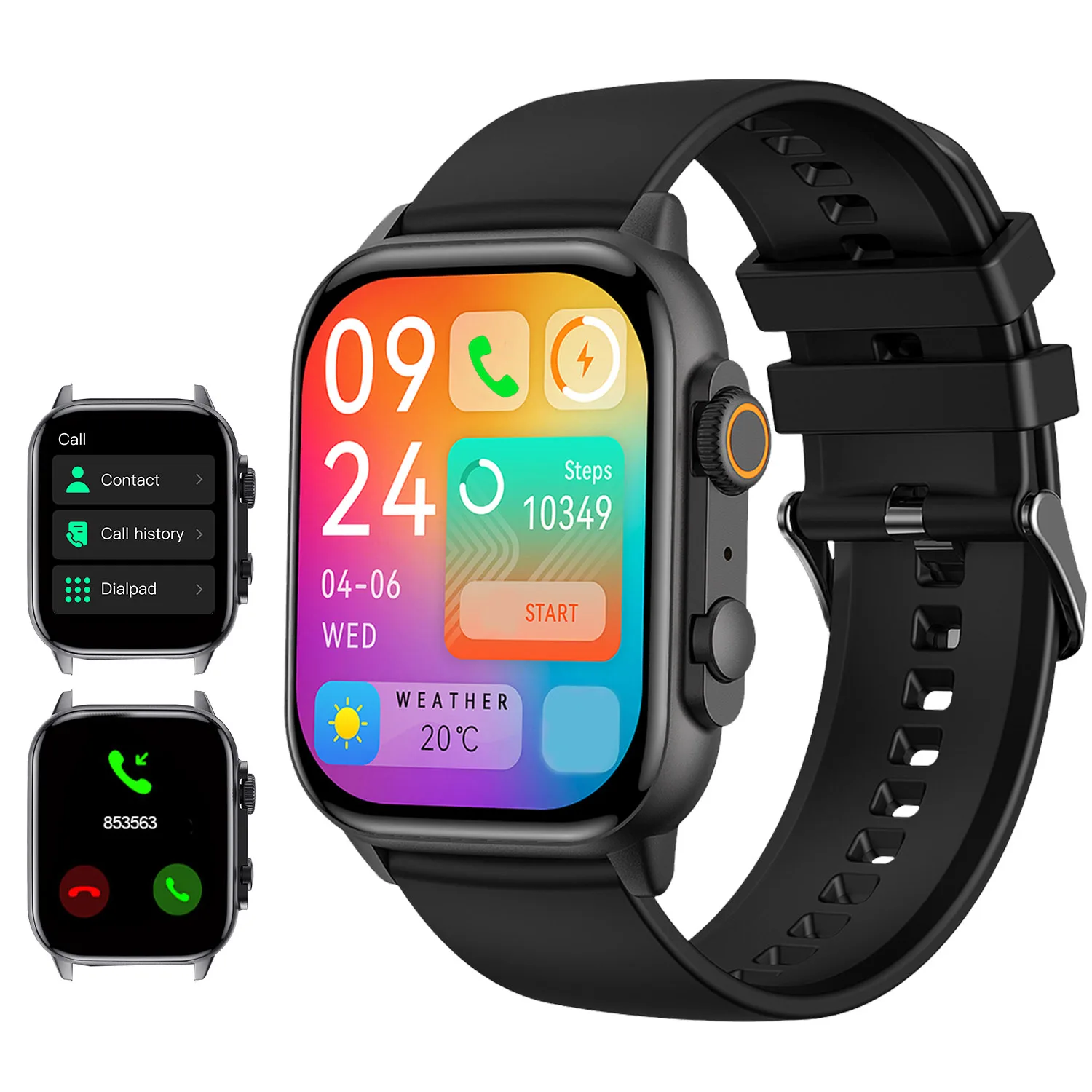 ساعة ذكية رياضية جديدة 2025 - قم بإجراء رسالة الاتصال، ومتتبع النشاط عداد الخطى والسعرات الحرارية