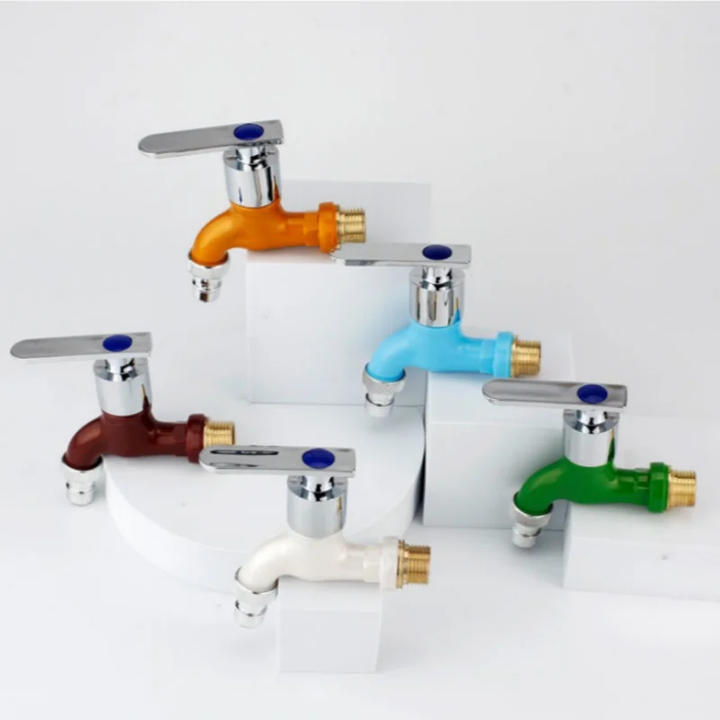 Rubinetto per lavatrice Rubinetto per acqua da balcone da giardino per mop in plastica Piscina Balcone Bagno Tubo dell'acqua in plastica Connettore rapido
