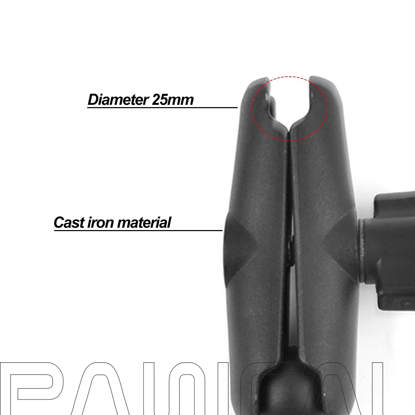 PANICAL GPS-Navigationshalterung für Honda GoldWing GL1800 DCT 2018-2026 Handyhalterung Basisverlängerungsklemme Zubehör – Detail 7
