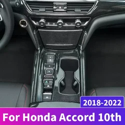 For Honda Accord 10th X 2018 2019 2020 2021 2022 ABS Car Internal Gear Shift Box Panel Cover Trim Frame Decoration Accessories