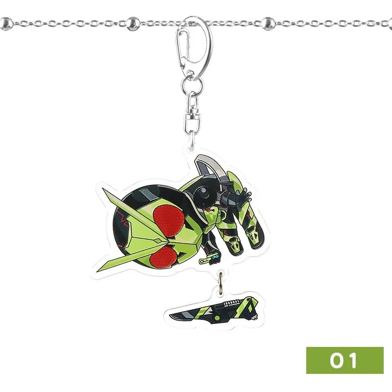 Kamen Rider Zero One Decade EX Cartoon Anime Creative Acrylic Keychain Cute Fashion Backpack Decorative Pendant Children's Toy