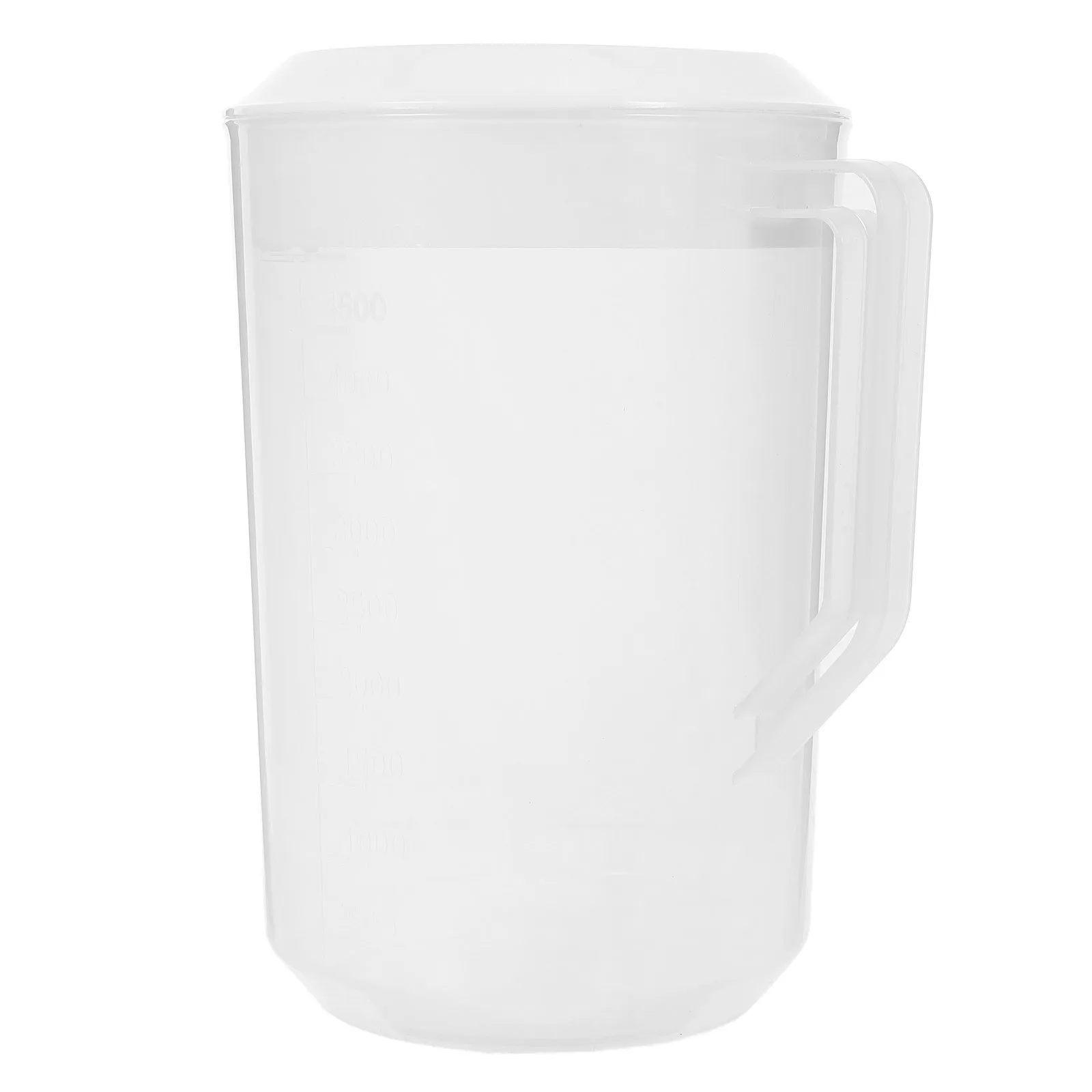 

Cold Water Kettle Beverage Pitcher 5000ml Plastic Heat Resistant Lid Large Capacity for Home Outdoor Use Measuring Kettle