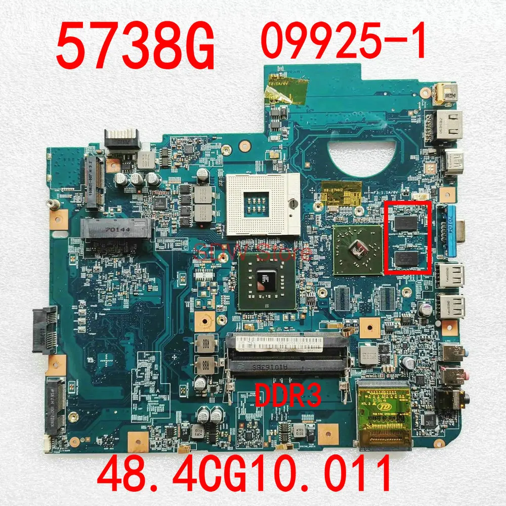 

09925-1 motherboard for Acer Aspire 5738 5738G laptop motherboard 48.4CG10.011 GM45 DDR3 100% test work