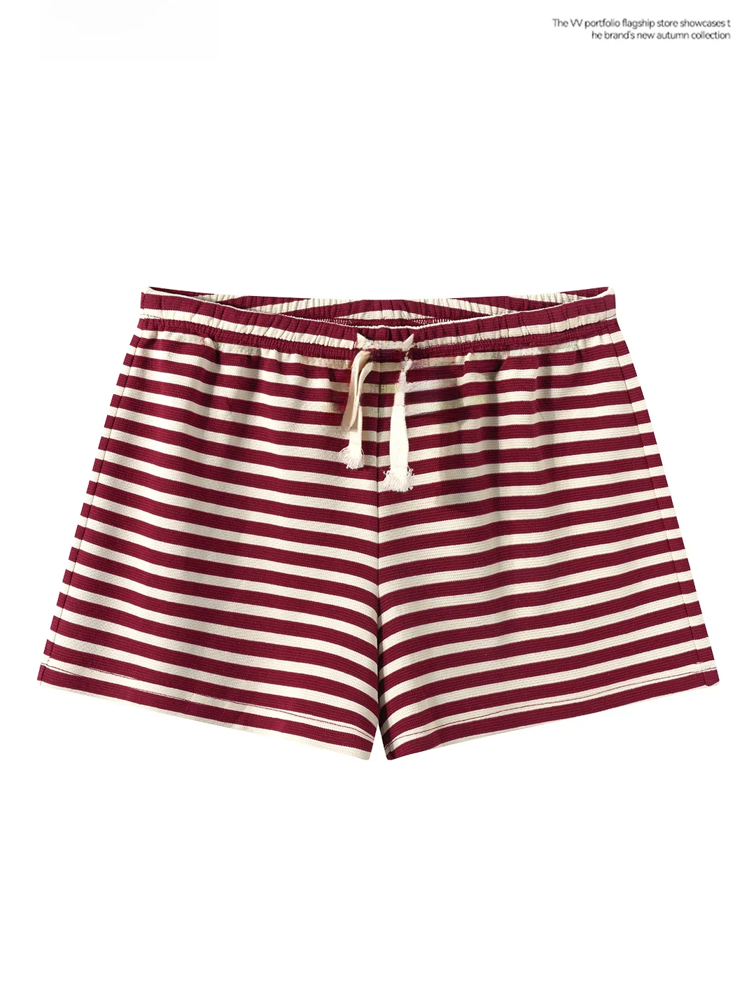 

Fashionable High Waist Striped Short Pants Women's Summer Casual Straight Leg Commuter Trousers Outerwear Bottoming Shorts