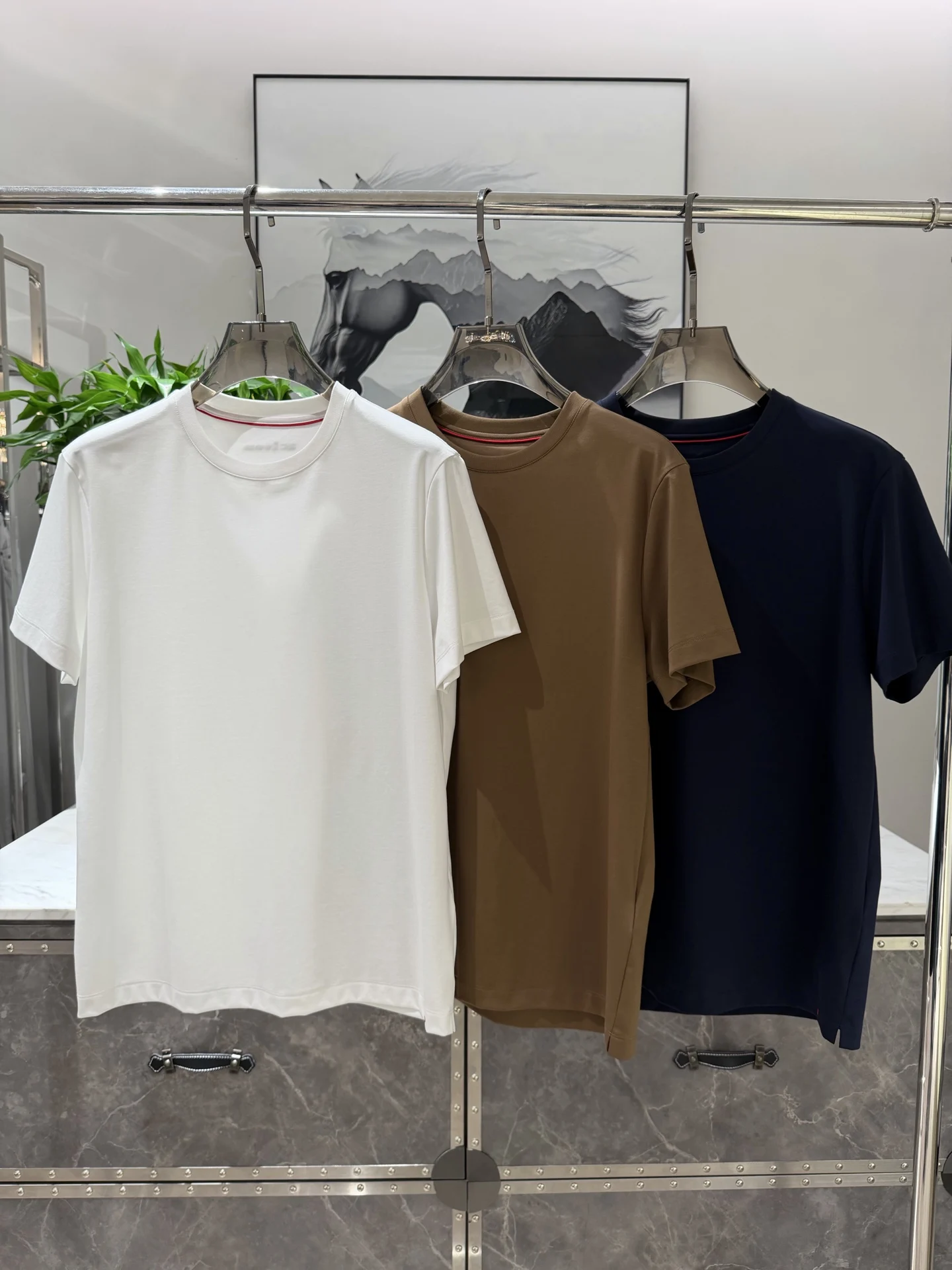 Kiton short-sleeved 26ss spring and summer new old money simple and comfortable men's short-sleeved T-shirt