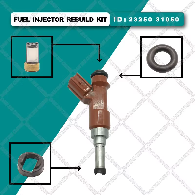 

Fuel Injector Service Repair Kit Filters Orings Seals Grommets for 07-10 Toyota Sienna Avalon Camry 842-12322 23250-31050