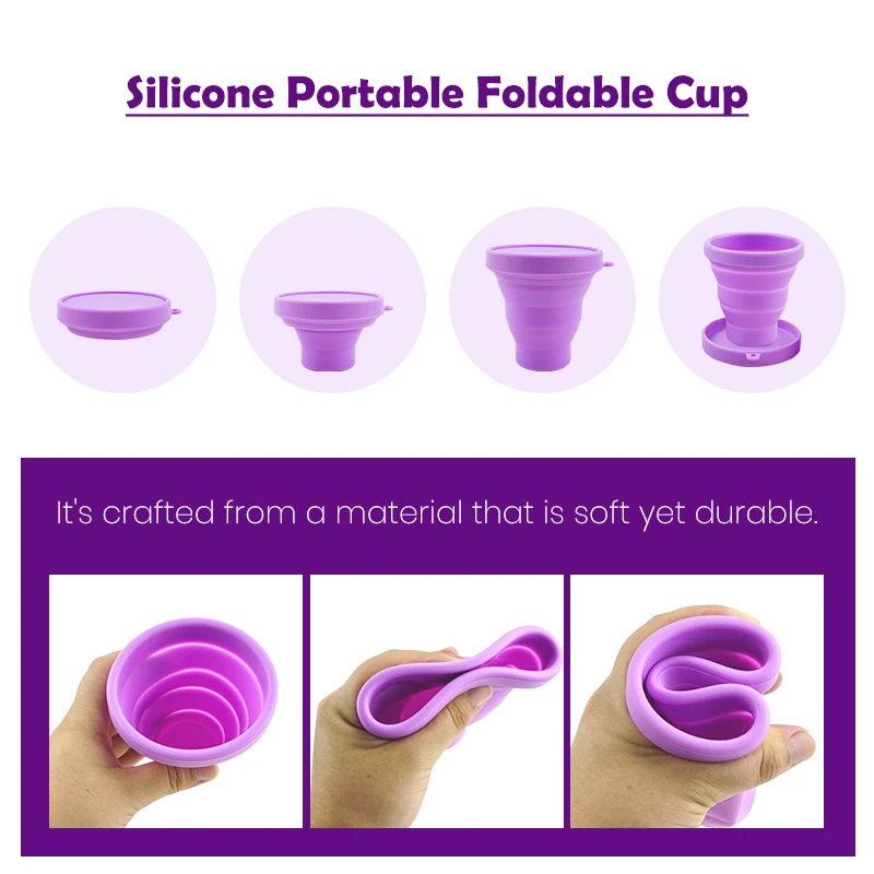 

20 Pcs Female Menstrual Period Medical Grade Silicone Menstrual Cup Collapsible Disinfection Cup Menstrual Collector Cleaner
