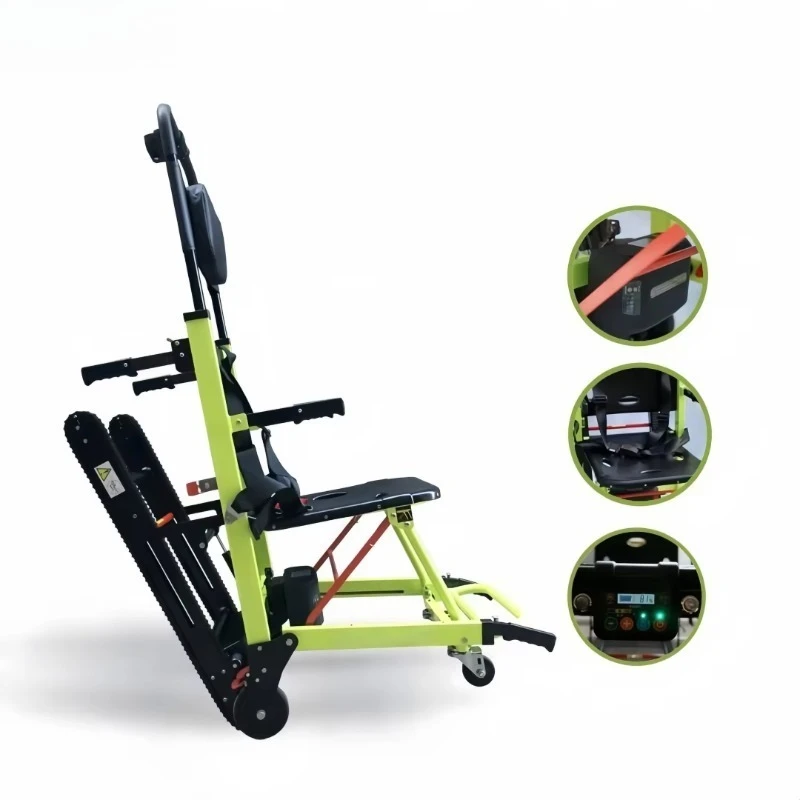 Down and up Stairs Electric Stair Climbing Lift Trolley Hand Truck Electric Carrier Stairs Wheelchair Stretcher