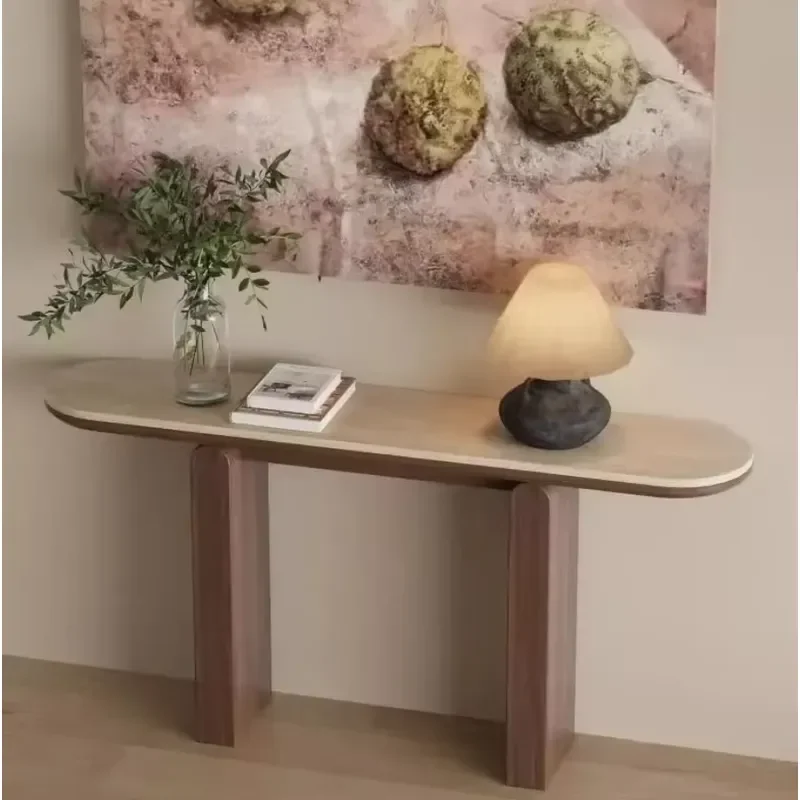 Modern Solid Wood High End Entrance Table for Entryway Living Room Corridor Hallway Console Table