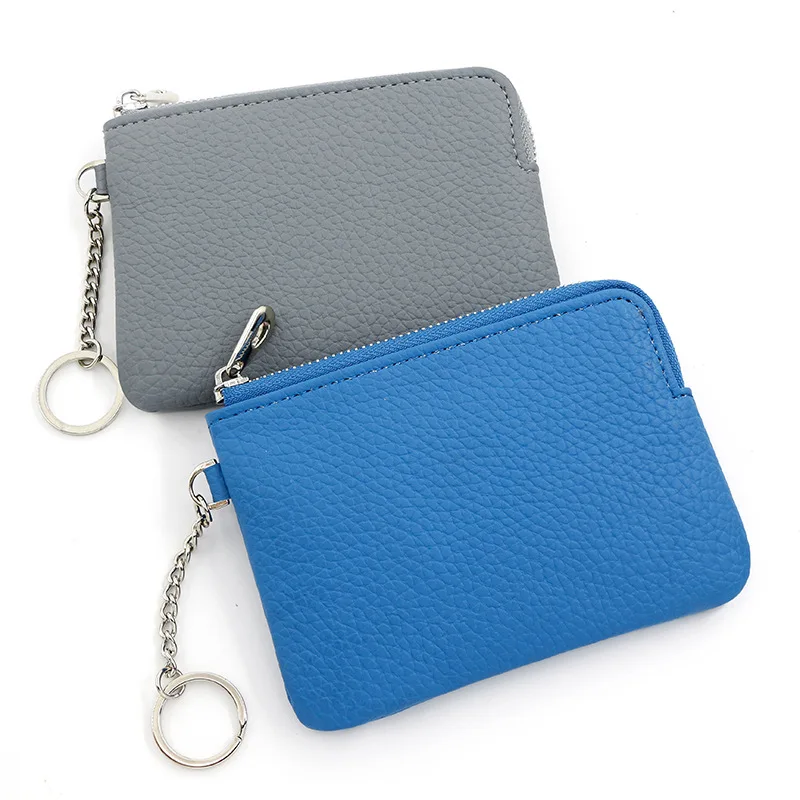 

New Card Holder, Coin Purse, PU Pechee Zipper Bag, Card Bag, Dark Grid, Multi-functional Bag