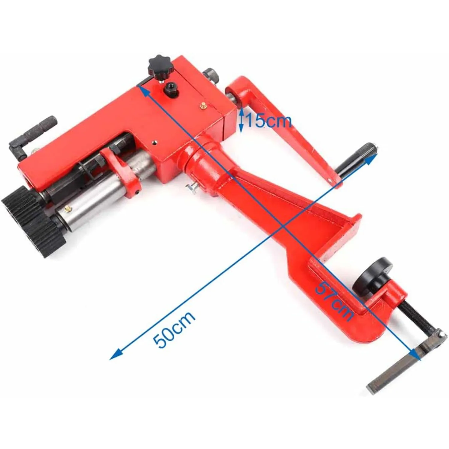 Piegatrice per lamiera calibro 22, utensile manuale professionale per piegatubi in acciaio con piegatrice per perline metalliche da 7 pollici con 6 matrici Ki