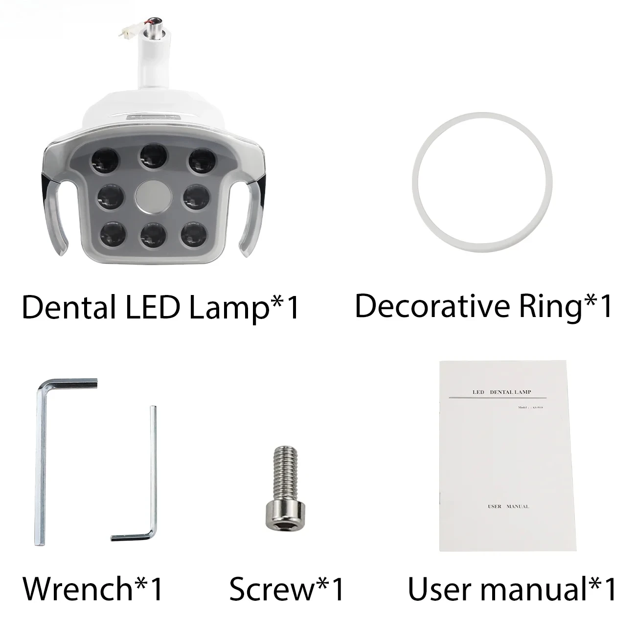 8 LED Dental Operatory Light with Sensory Switch Adjustable Color Temperature Oral Surgery Lamp for Dentistry Chair Unit