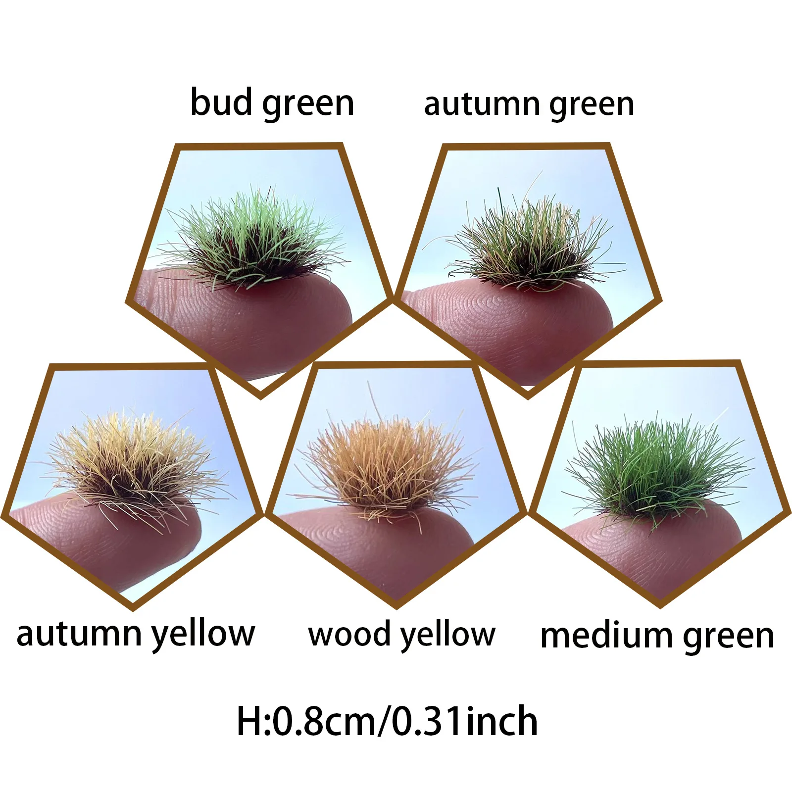 Grass Tufts and Miniature Flowers Cluster for Crafts,Diorama Grass Supplies,Model Grass Scene Accessories for Train Railroad