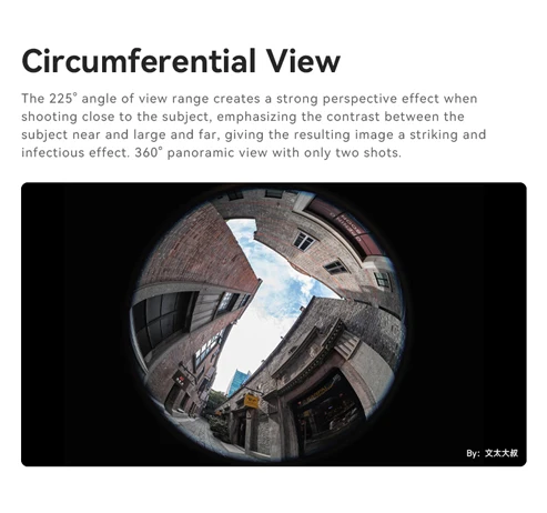 7artisans 4mm F2.8 APS-C Kreisförmiges Fisheye-Objektiv mit Manueller Fokussierung für Sony E A6700 ZV-E10 II Fujifilm X X-T5 X-T50 X-S20 GH7 M43 – Detail 3