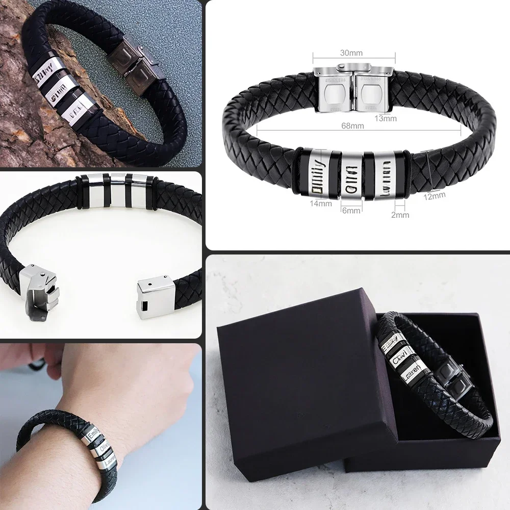 

Winter Anti-Static Bracelet Custom Logo Leather Three Ring Static Eliminator Hand Chain Body Electricity Static Eliminates Gift