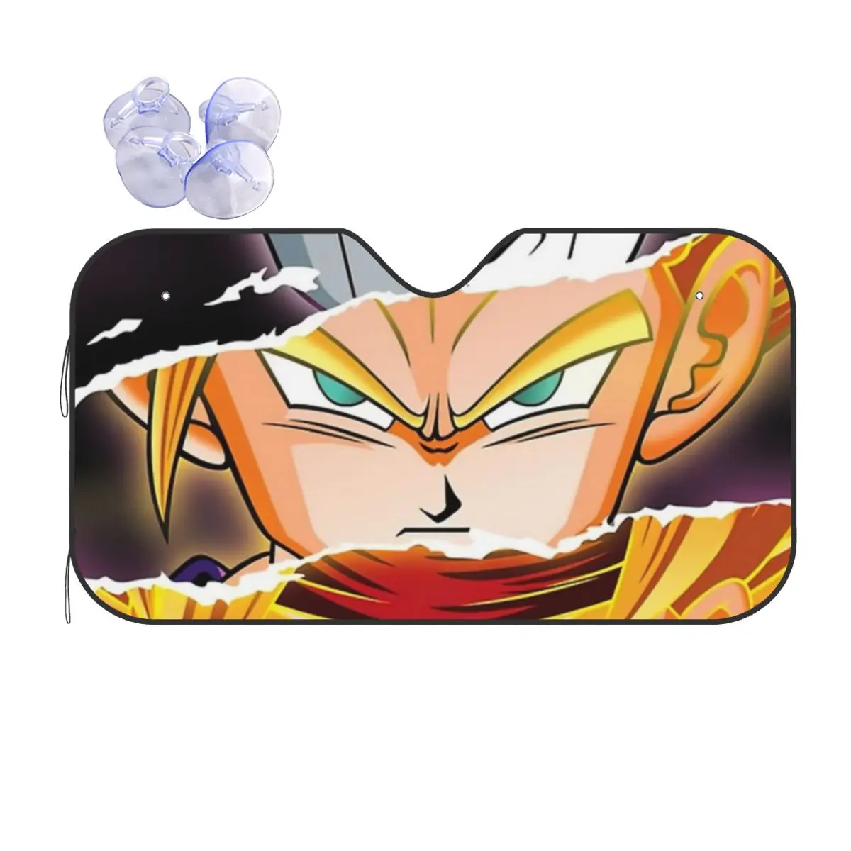 Dragon Ball Anime et Manga pare-brise rétractable parasol 70x130 cm feuille d'aluminium pare-soleil visière pare-soleil protéger