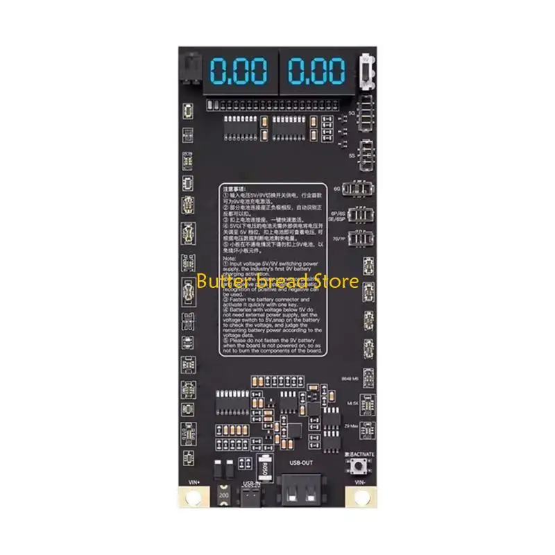 W89C Phone Battery Tester Battery Activation Board Automatic Identification Voltages Current Display Battery Test Board