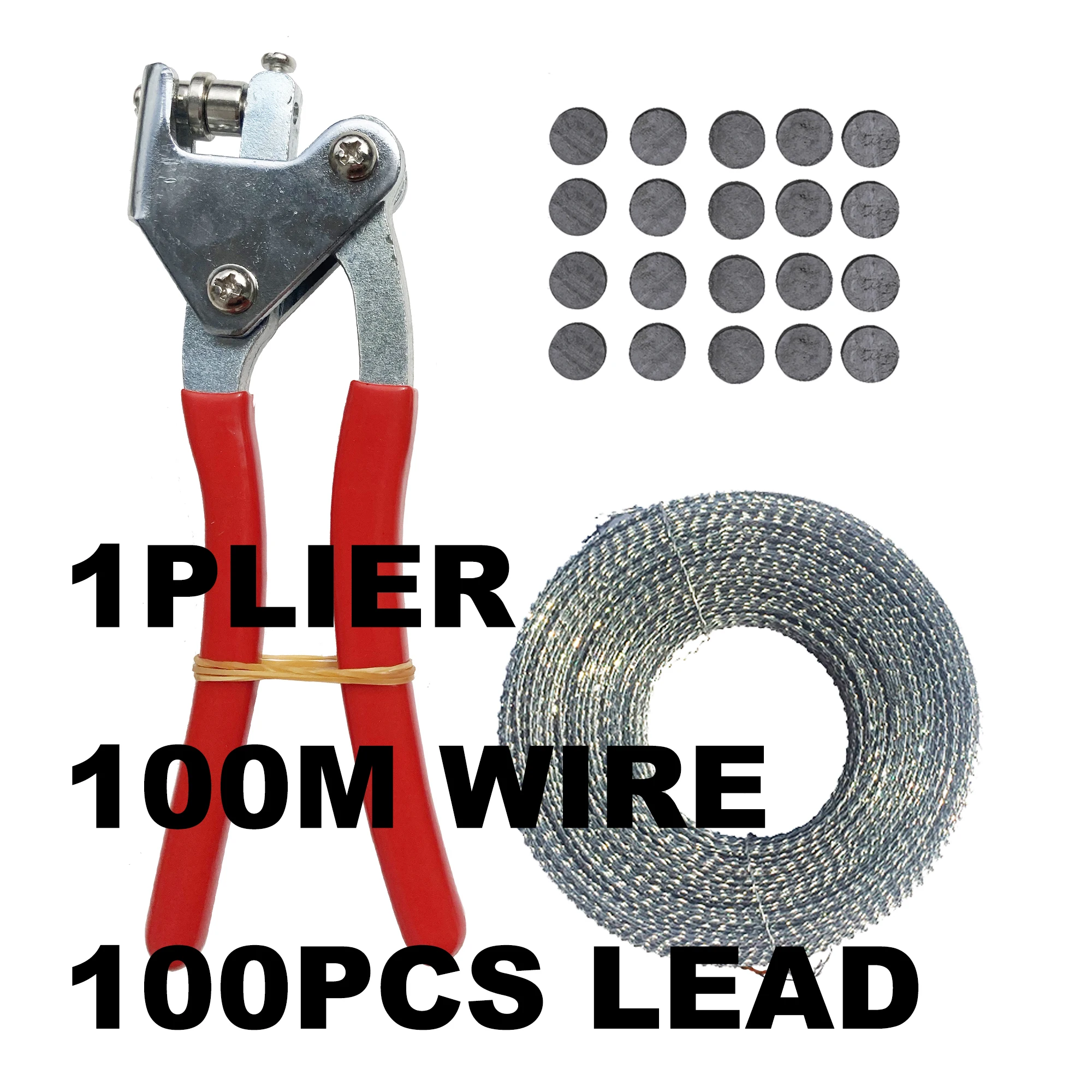 Loodafdichting Handmatige Tang Set Watermeter Eigendom Anti-Diefstal Slot Eenmalige Anti-Namaak Label Zegel Draad Koperdraad