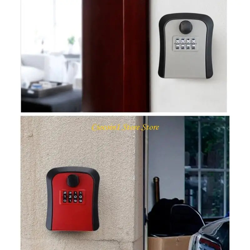 A3PC Caixa bloqueio chave combinação 4 dígitos à prova d'água Hider chave externa para chave casa