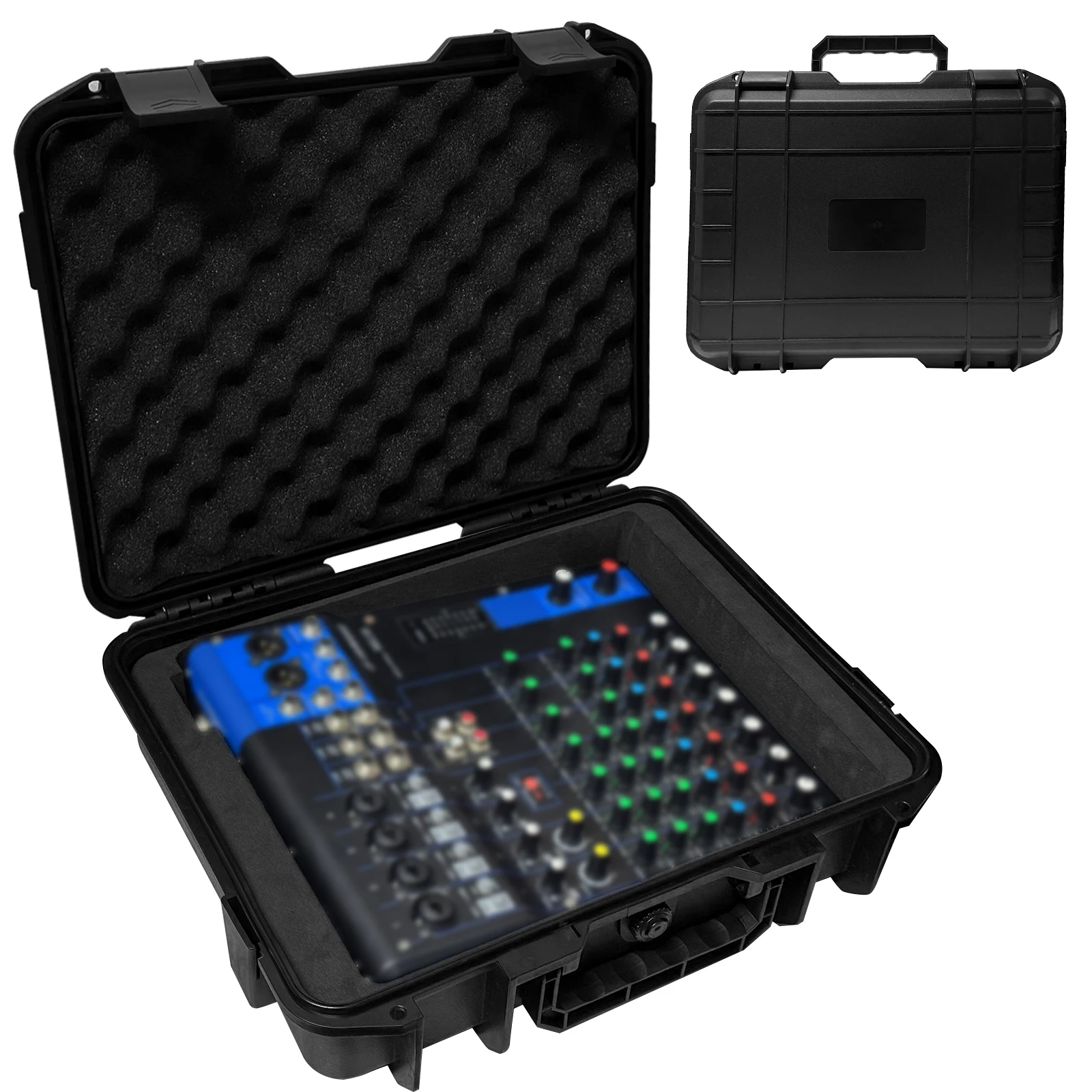 Protective Hard Carrying Case Compatible with Yamaha MG10XU, Plastic Hard Shell Case with Custom-Fit EVA Interior and Handle