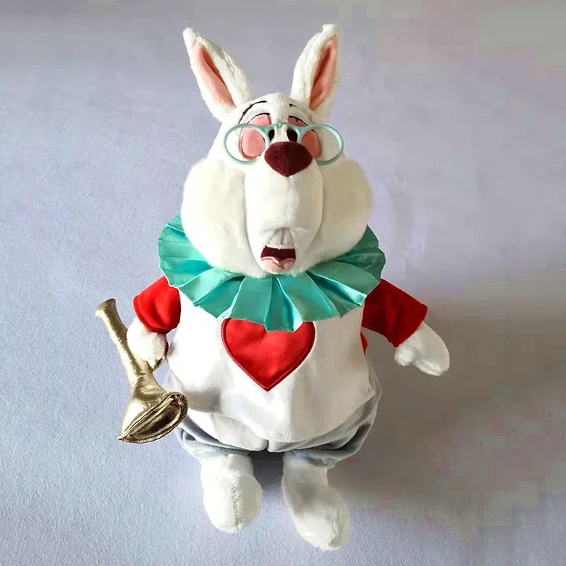 

35cm Disney Alice in Wonderland The White Rabbit Cartoon Plush Toy Stuffed Doll High Quality brithday Xmas Gifts For Children