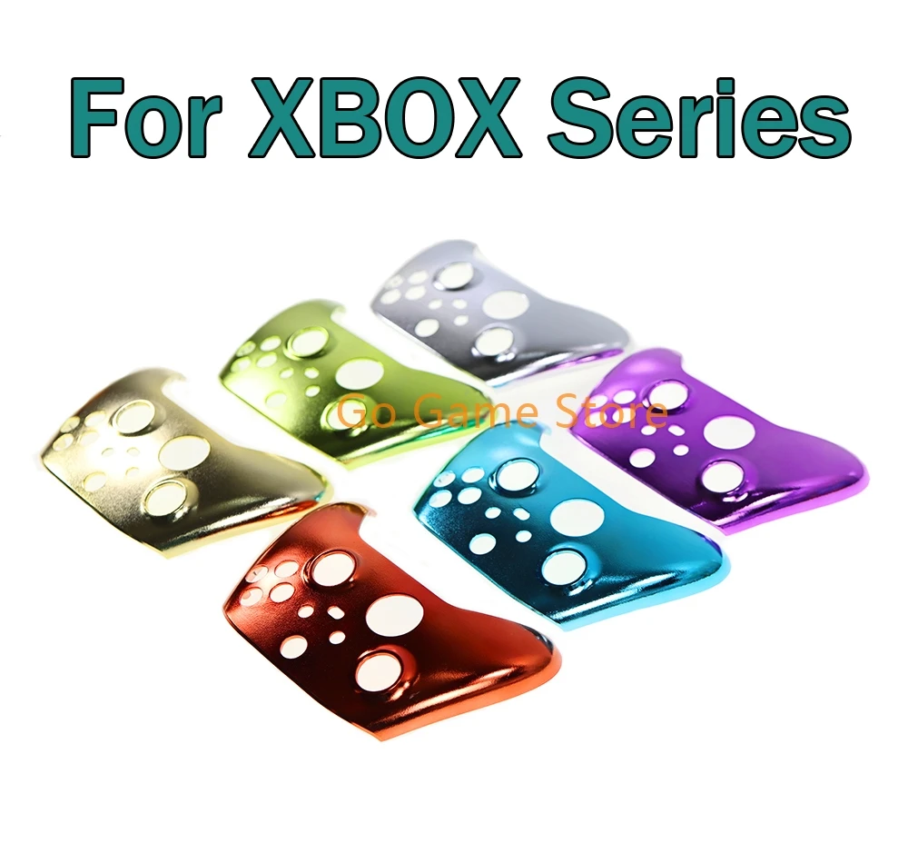 10pcs Replacement for Xbox Series S X Controller Chrome Plating Housing Front Shell Top Cover Case Skin