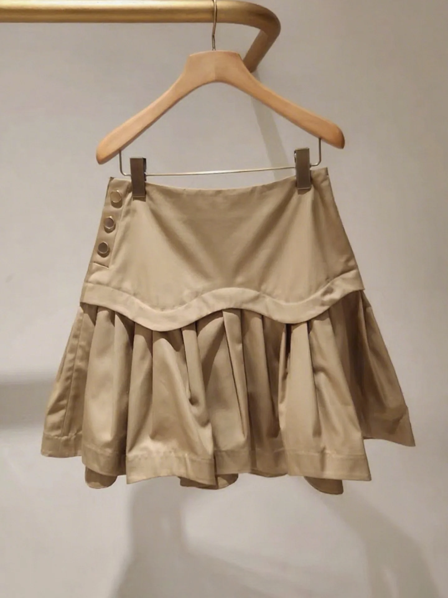 Taille haute ort jupe décontracté vêtements de travail Sle femmes Premium Faion été 2025 a-ligne jupe Simple trajet Design