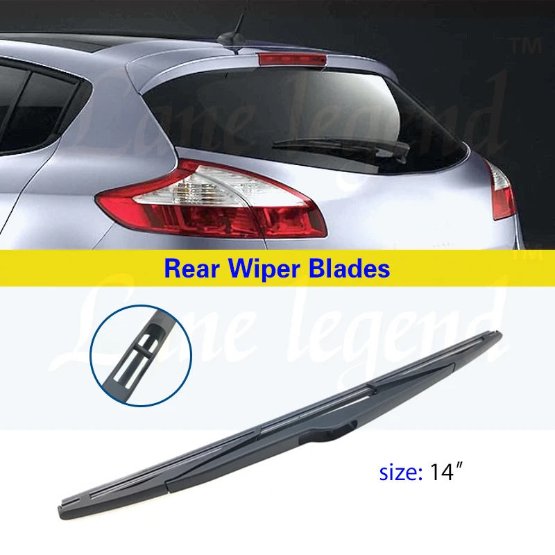 Car Wiper Blade Rear Back Window Windscreen Windshield Wipers For Renault Megane III MK3 Hatchback 2008-2016 Car Accessories 14" - Image 2