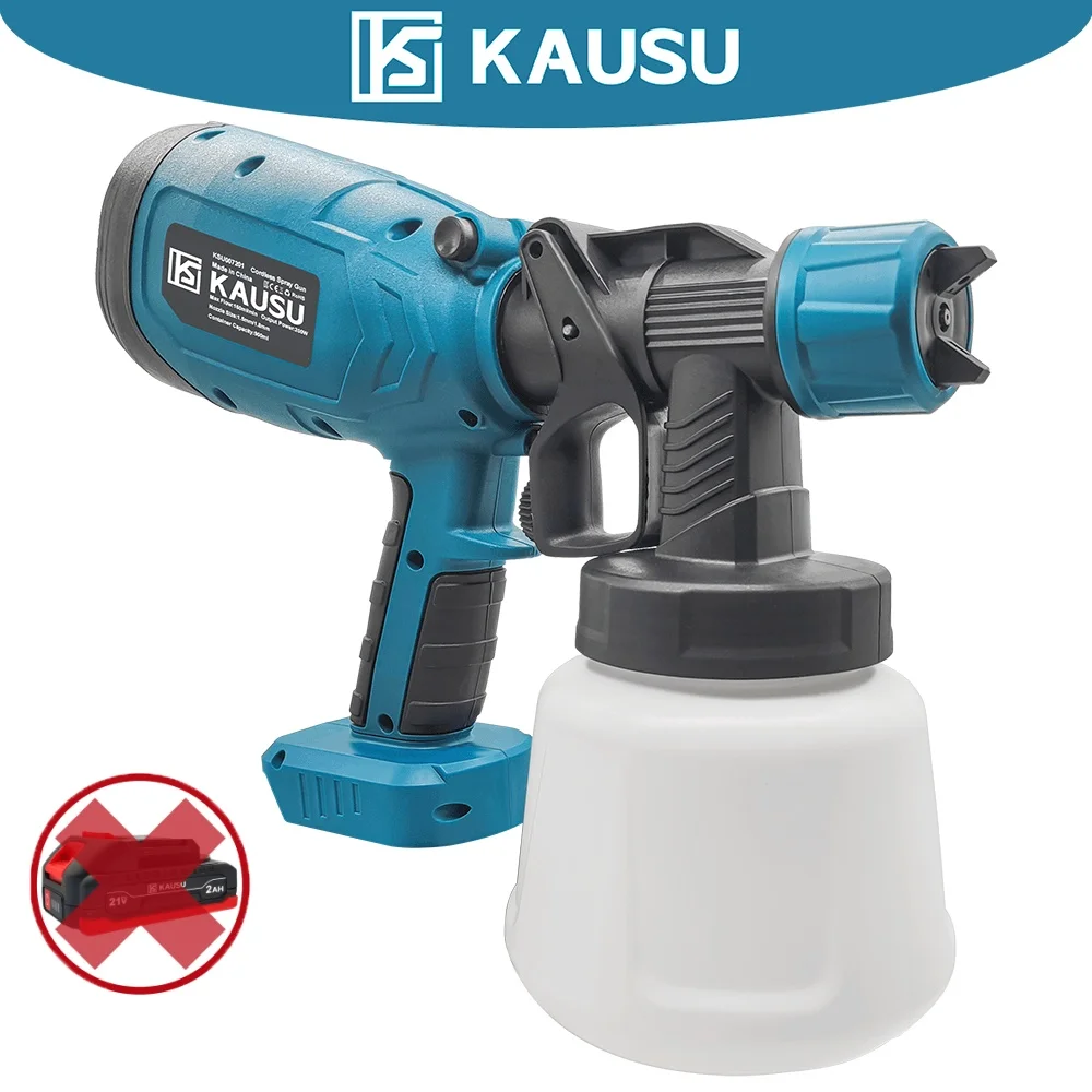 

Electric Spray Gun Portable 1400ML Automatical Cordless Paint Sprayer Furniture Steel Coating Airbrush For Makita 18V Battery