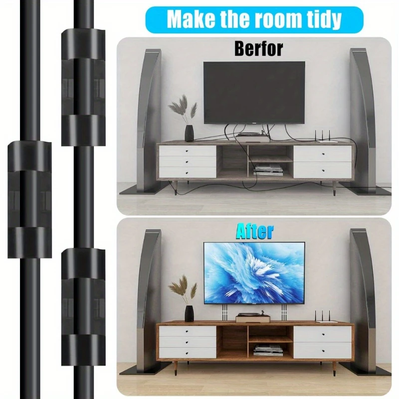 Adhesive Cable Clips Wire Holder for Wall Clear Strong Self-Adhesive Stickers Cord Management Organizer for Desk Car Office Home