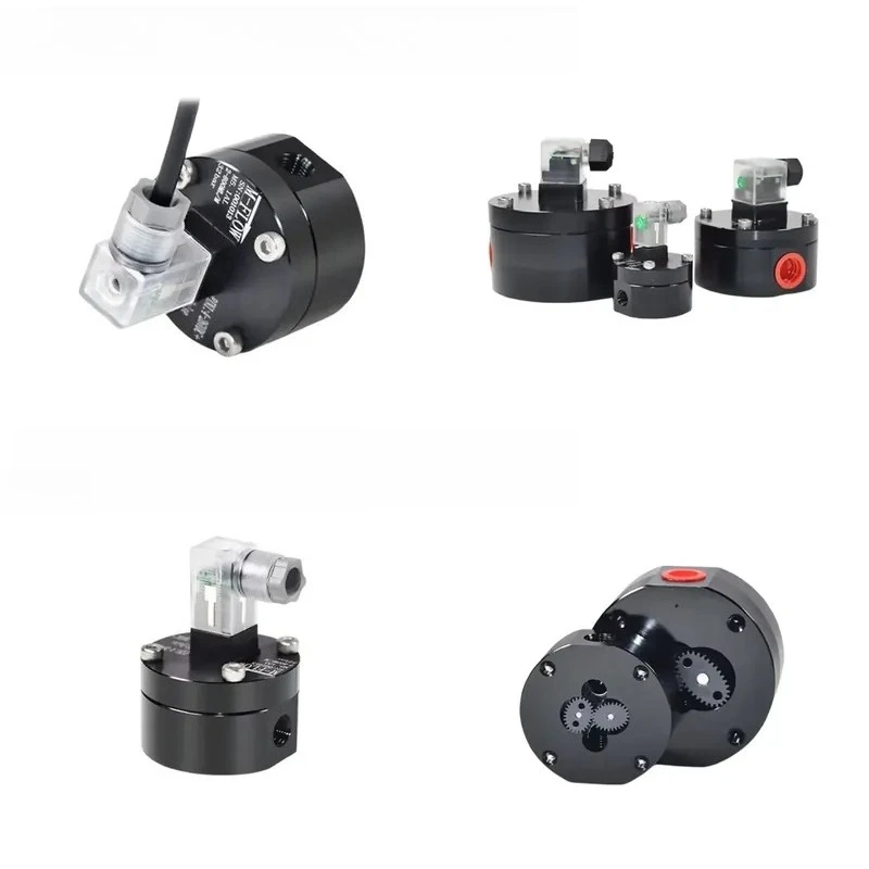Industrial internal thread flange type viscous liquid flow measurement device gear flowmeter