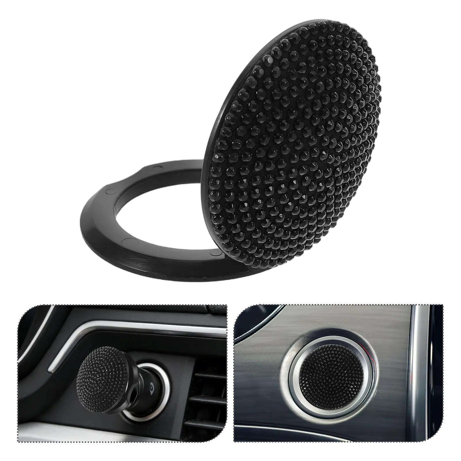 

2 шт. декоративных накладок на кнопку запуска двигателя автомобиля со стразами, защитные накладки на зажигание, блестящие аксессуары для интерьера автомобиля