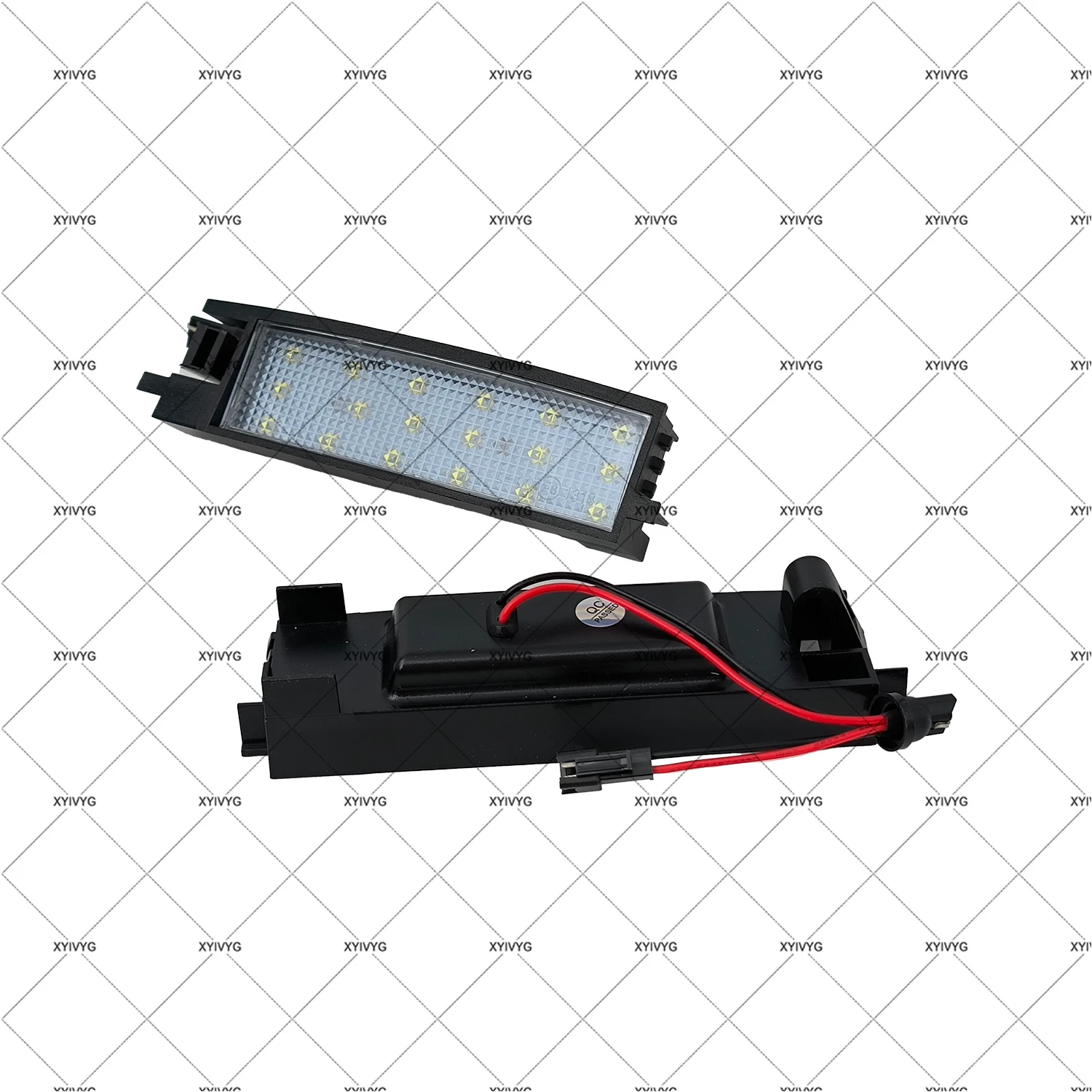 زوج واحد من أضواء لوحة ترخيص LED لسيارة Toyota Auris II 12-18 Scion iM (ZRE186) 15- Corolla iM 16-17 مصابيح لوحة الأرقام