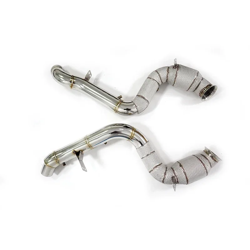 

ING Exhaust System Exhaust Downpipe For Mercedes Benz 2020+ GLE63S AMG W167 4.0T V8 With Heat Shield Performance CAR ACCESSORY
